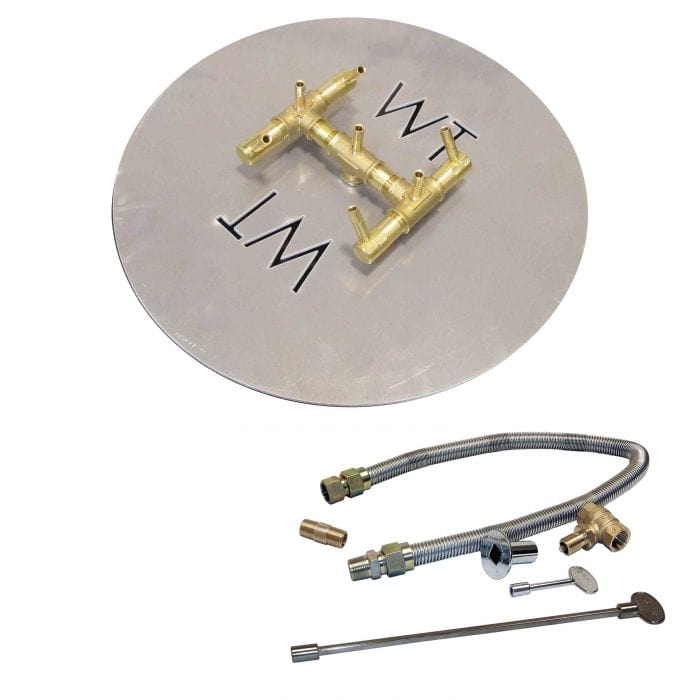 Warming Trends Crossfire CFB Original Brass Gas Fire Pit Burner Kit