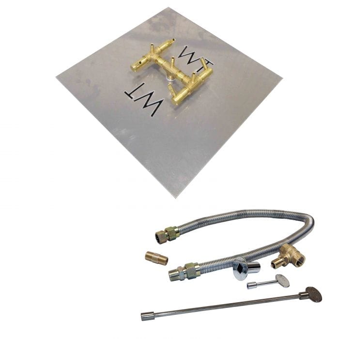 Warming Trends Crossfire CFB Original Brass Gas Fire Pit Burner Kit