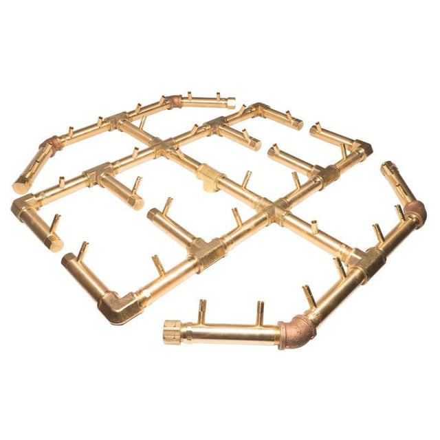 Crossfire CFBO Octagonal Brass Gas Fire Pit Burner