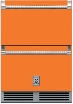 Hestan 24-Inch 5.2 Cu. Ft. Outdoor Rated Refrigerator and Freezer Drawer with Lock