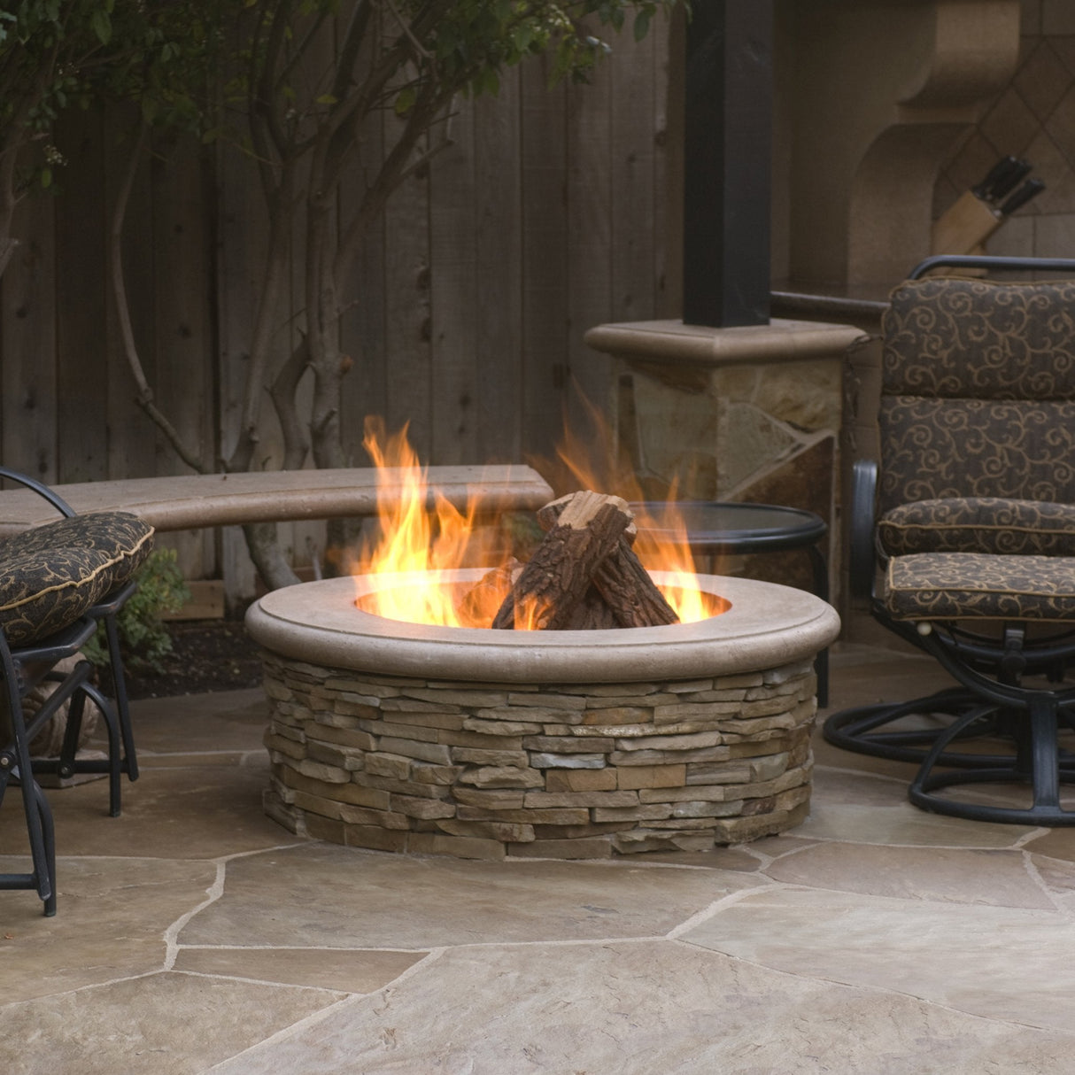 American Fyre Designs Contractor Model Gas Fire Pit