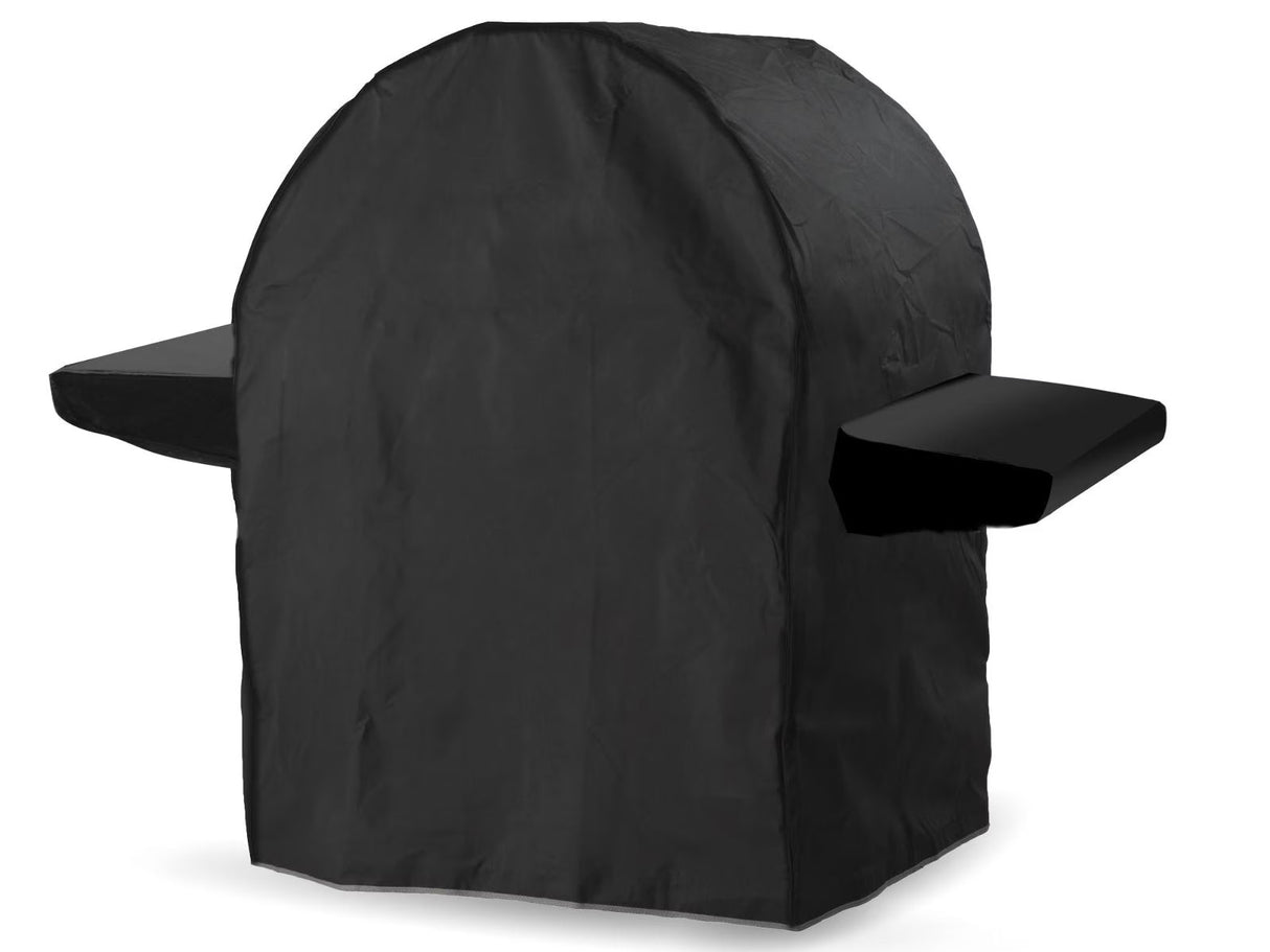 Alfa Moderno 5 Pizze 47-Inch Gas Pizza Oven on Wrinkle Black Base - Ruby Red