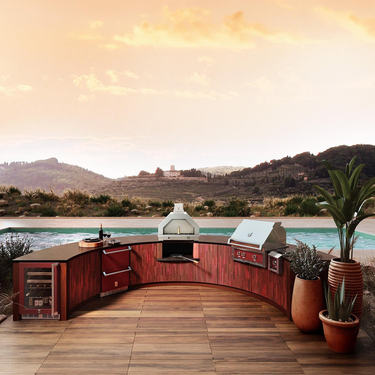 Hestan Campania Propane Pizza Oven W/Light Kit