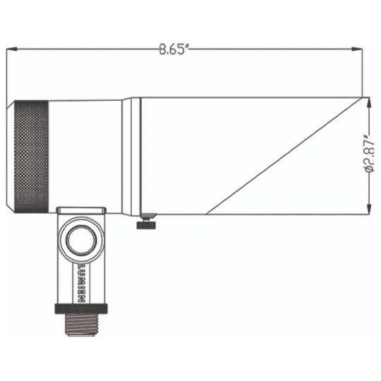 Lumien Black Aluminum Down Light, 8 Watts, Standard Dimming, 10-15V, 600 Lumens, 3000K, w/ 40 Degree Beam Spread Lens & Hex Louver