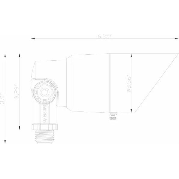 Lumien Brass Spot Light, Modular Light Source, 5W, 375 Lumens, 3000K, w/ : (3) Beam Spread Lens (15 Degree, 40 Degree, 60 Degree)