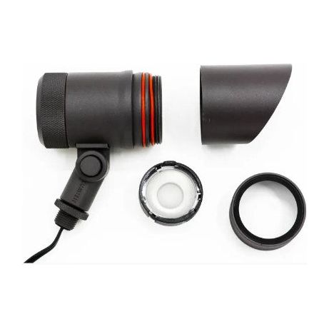 Lumien Black Aluminum Spot Light, 12 Watts, Dimmable (WW - 2700-5700K), 10-15V, 840 Lumens, w/ 40 Degree Beam Spread Lens & Hex Louver