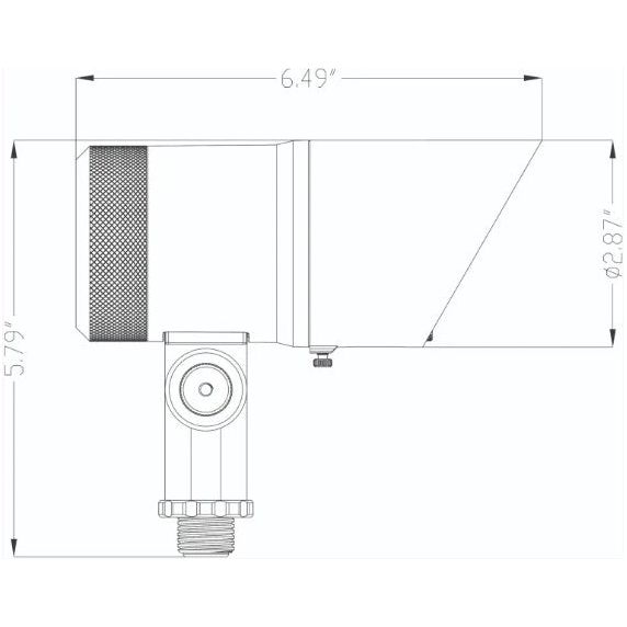 Lumien Bronze Aluminum Spot Light, 12 Watts, Dimmable (WW - 2700-5700K), 10-15V, 840 Lumens, w/ 40 Degree Beam Spread Lens & Hex Louver