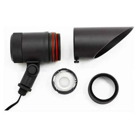 Lumien Black Aluminum Down Light, 12 Watts, Dimmable (WW - 2700-5700K), 10-15V, 760 Lumens, w/ 40 Degree Beam Spread Lens & Hex Louver