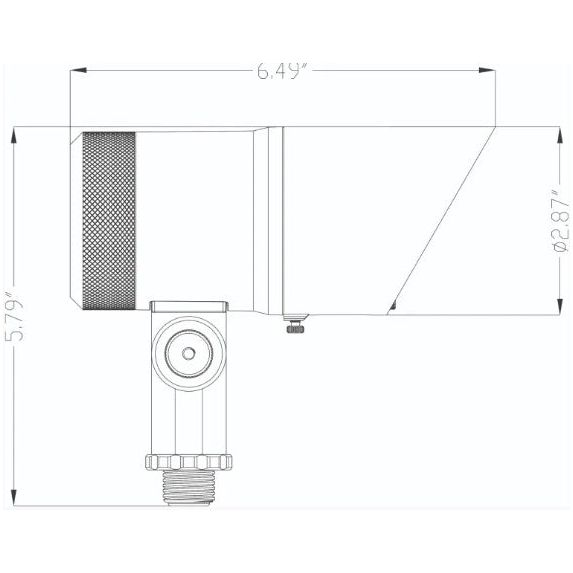 Lumien Black Aluminum Spot Light, 12 Watts, Dimmable (RGBWW - 2700-5700K), 10-15V, 595 Lumens, w/ 40 Degree Beam Spread Lens & Hex Louver