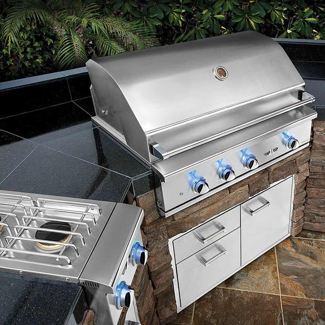 Delta Heat 26-Inch 2-Burner Freestanding Gas Grill On Pedestal Cart