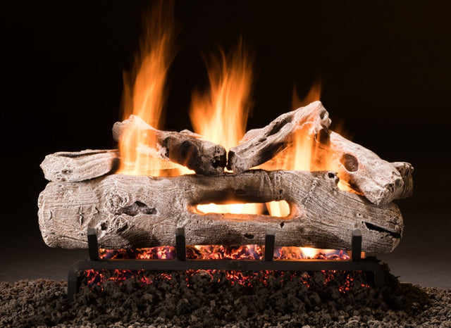 Hargrove 18-21 Inch See Through Vented Log Set Variable Flame with Remote - 18RNST1F5