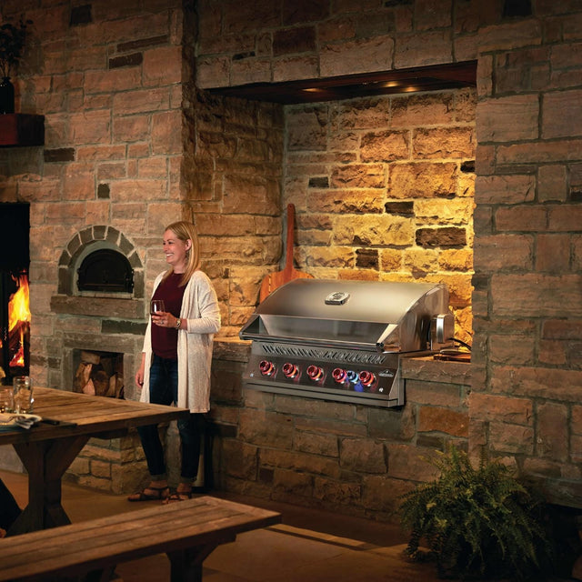 Napoleon 700 Series 5-Burner 38-Inch Built-In Propane Grill w/ Rotisserie & SafetyGlow