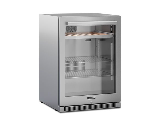 Dometic E-Series 24-Inch Reversible Hinge Beverage Center with Lock Refrigerator