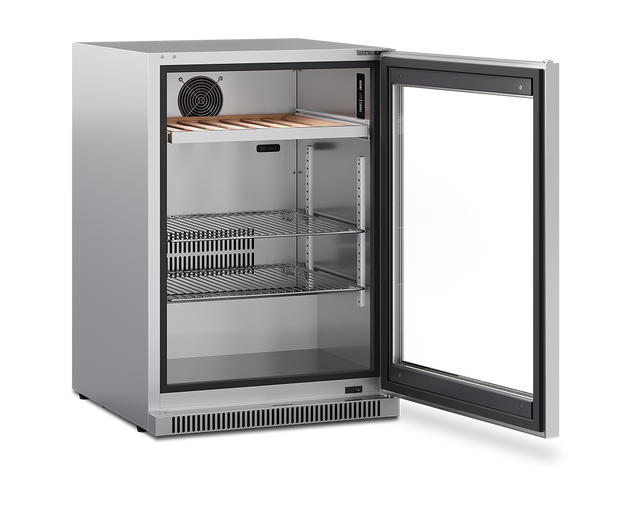 Dometic E-Series 24-Inch Reversible Hinge Beverage Center with Lock Refrigerator
