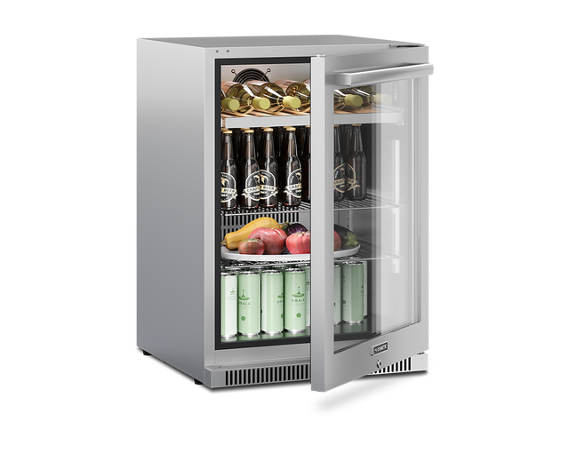 Dometic E-Series 24-Inch Reversible Hinge Beverage Center with Lock Refrigerator