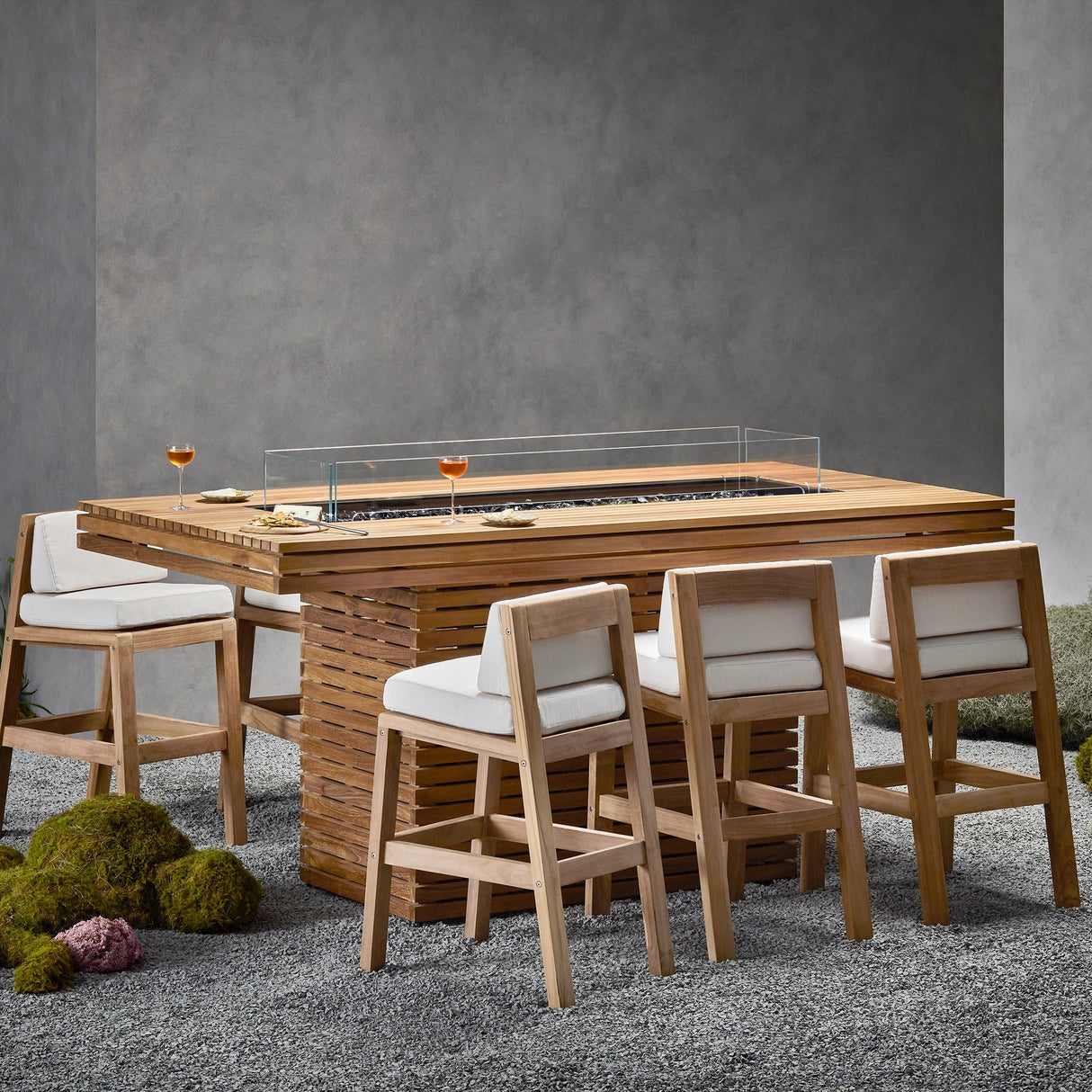 EcoSmart Fire Gin 90 Bar Height Fire Pit Table