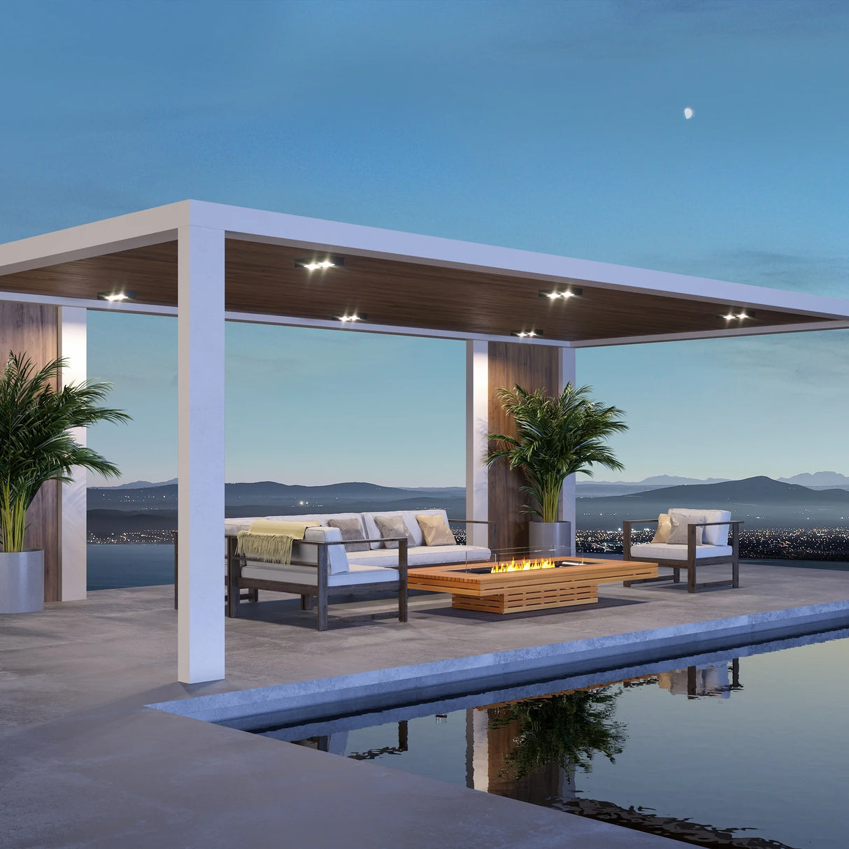 EcoSmart Fire Gin 90 Low Fire Pit Table