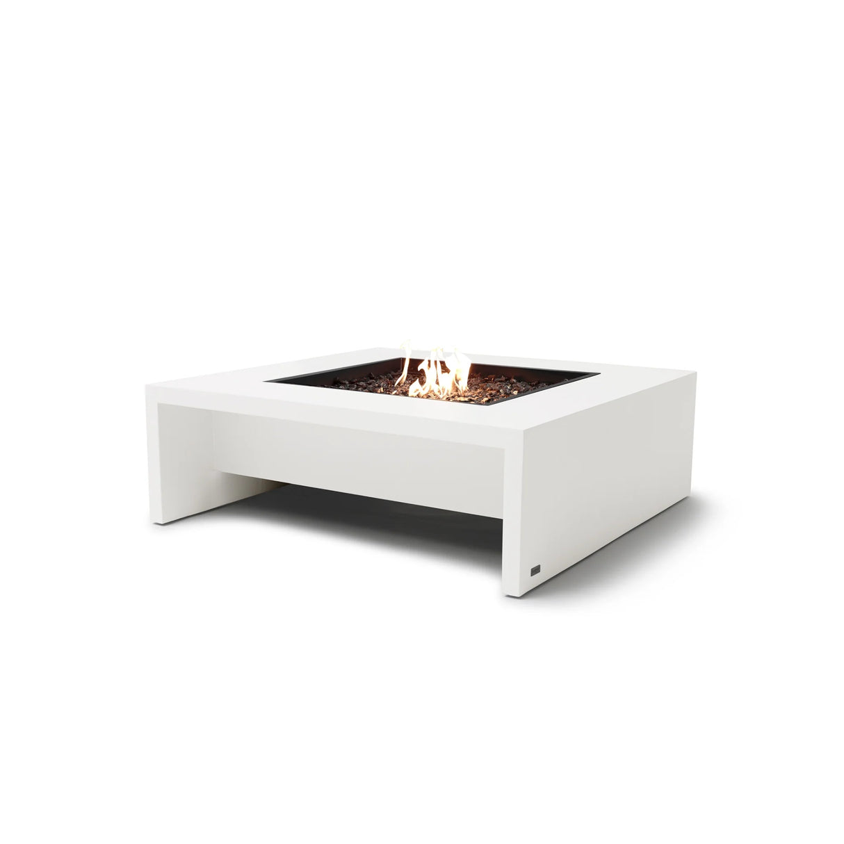 EcoSmart Fire Mojito 40 Fire Pit Table - Bone - Stainless Steel Gas LP/NG Burner