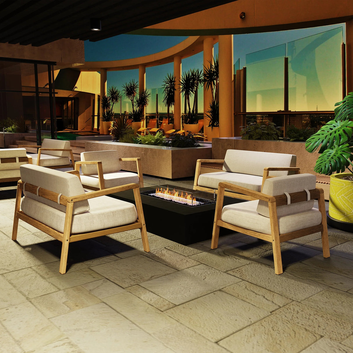 EcoSmart Fire Wharf 65 Fire Pit Table