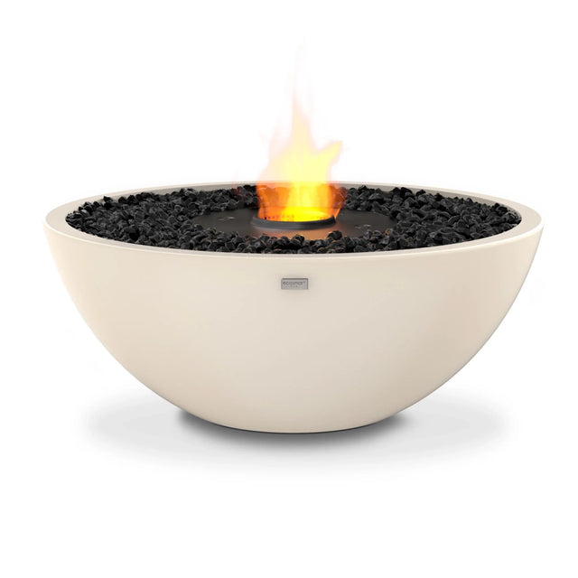 EcoSmart Fire Mix 850 fire pit in Bone with black burner