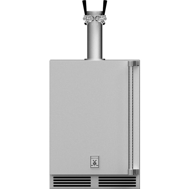 Hestan 24-Inch 5.2 Cu. Ft. Left Hinge Outdoor Rated Double Tap Beer Dispenser