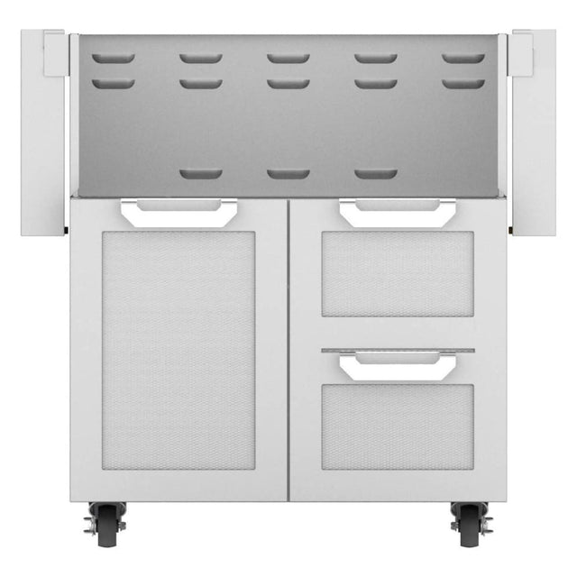 Hestan Double Drawer And Door Tower Cart For 30-Inch Gas Grill