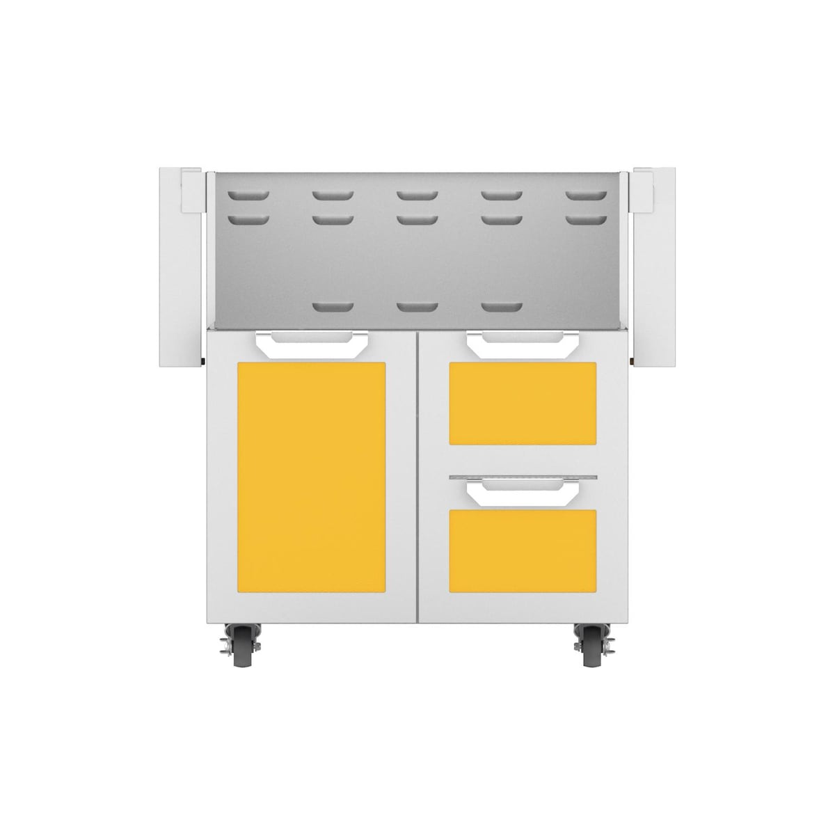 Hestan Double Drawer And Door Tower Cart For 30-Inch Gas Grill