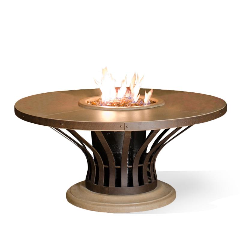 American Fyre Designs Fiesta Dining Fire Table Gas Fire Pit