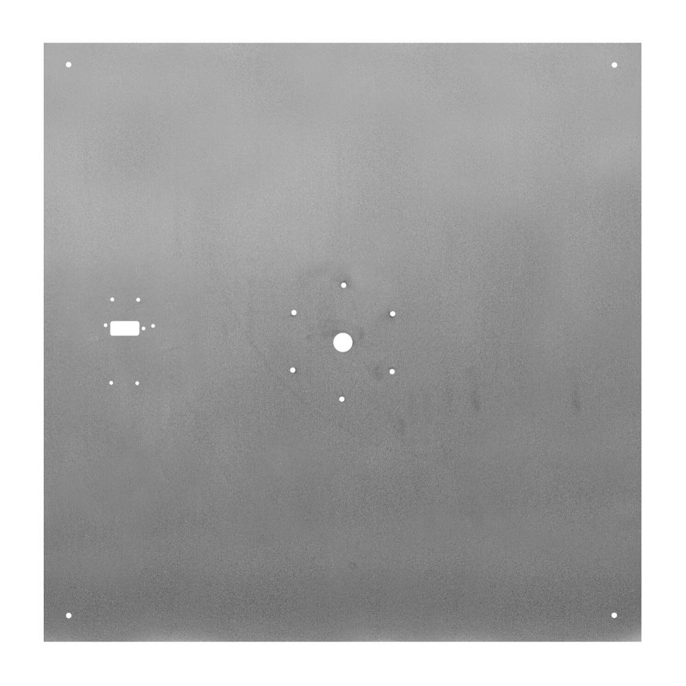 Steel mounting plate for Firegear DIY Fire Pit Kit - Square, designed for secure installation in custom outdoor fire pit builds.