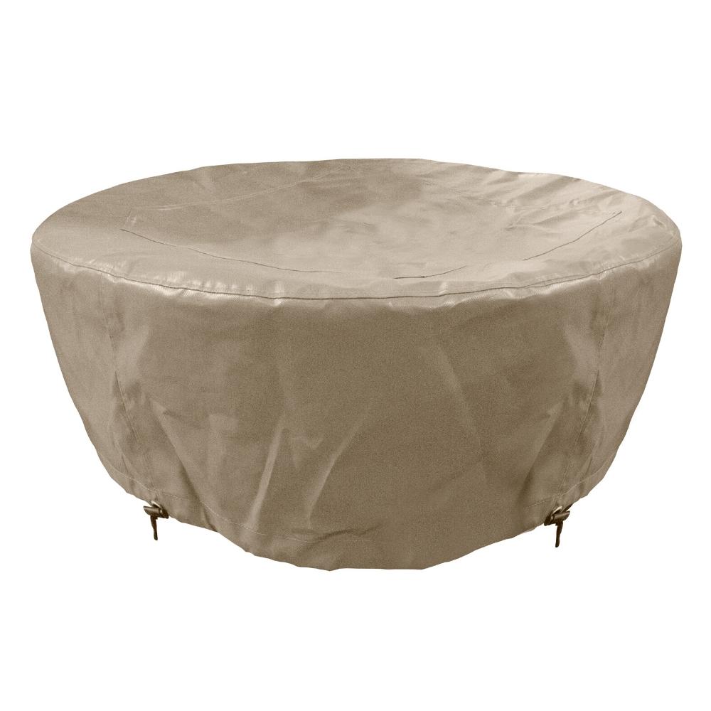 Protective cover for Firegear Sanctuary 39-Inch Round Concrete Gas Fire Bowl, weather-resistant and fitted for outdoor durability.