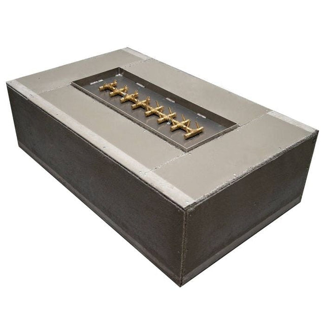 Warming Trends Crossfire FRT Rectangular with Tree-Style Ready To Finish Gas Fire Pit Kit, 60x36x18-Inch