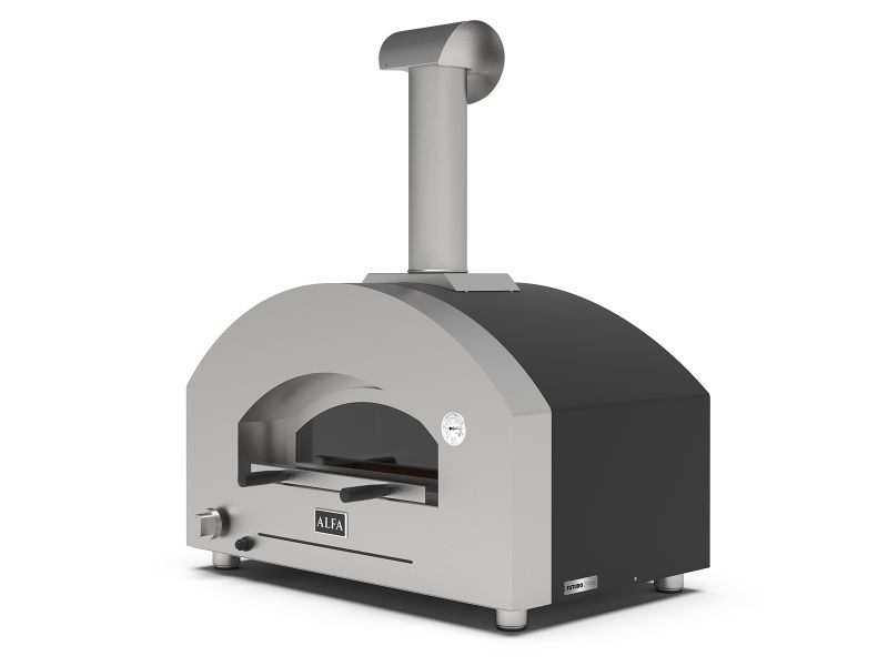 Alfa Futuro 2 Pizze 40-Inch Gas Pizza Oven - Wrinkle Black