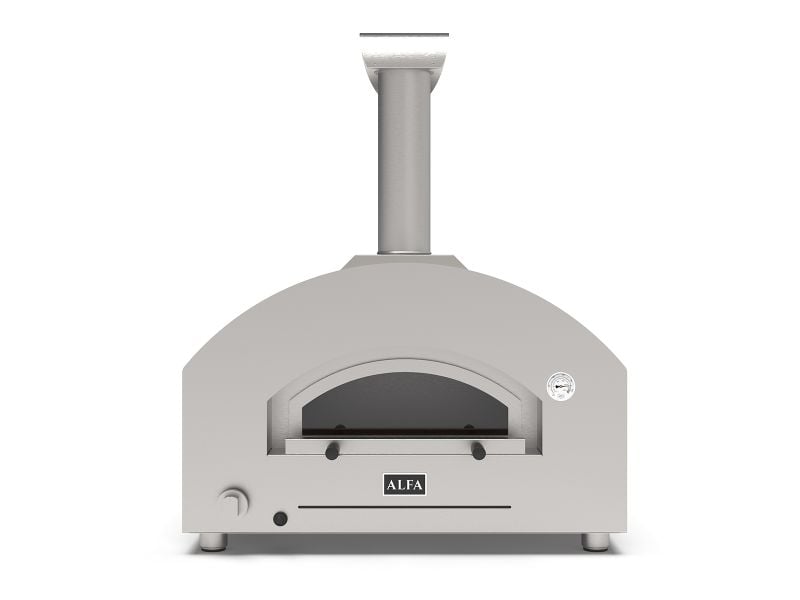 Alfa Futuro 2 Pizze 40-Inch Gas Outdoor Pizza Oven - White Stone