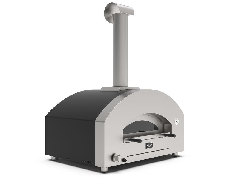Alfa Futuro 4 Pizze 44-Inch Gas Pizza Oven - Wrinkle Black