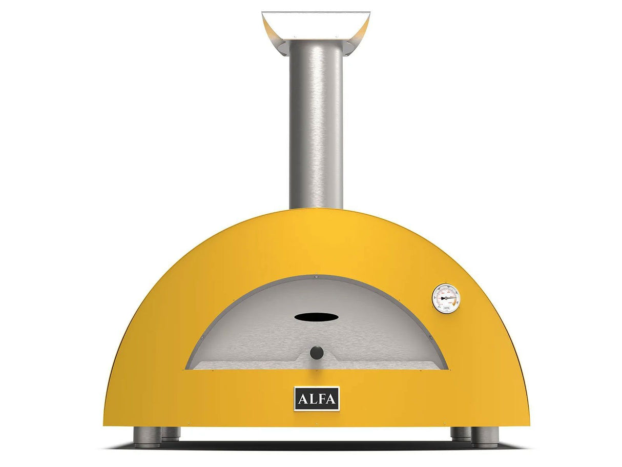 Alfa Moderno 3 Pizze 43-Inch Wood-Fired Pizza Oven - Fire Yellow