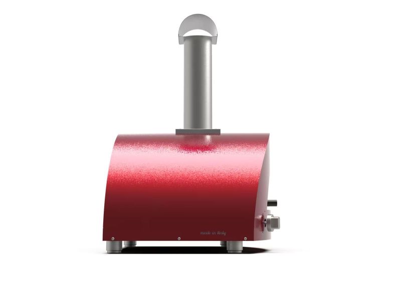 Alfa Moderno 2 Pizze 38-Inch Wood-Fired Pizza Oven - Antique Red