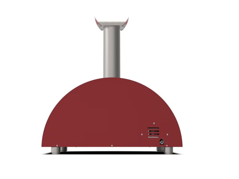 Alfa Moderno 2 Pizze 38-Inch Wood-Fired Pizza Oven - Antique Red