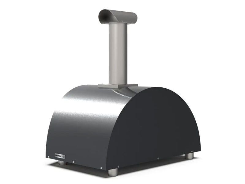 Alfa Moderno 2 Pizze 38-Inch Wood-Fired Pizza Oven - Grey