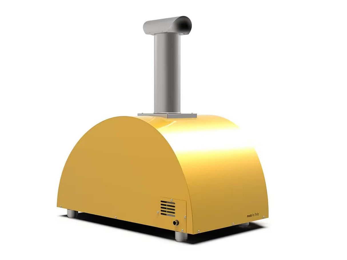 Alfa Moderno 3 Pizze 43-Inch Wood-Fired Pizza Oven - Fire Yellow