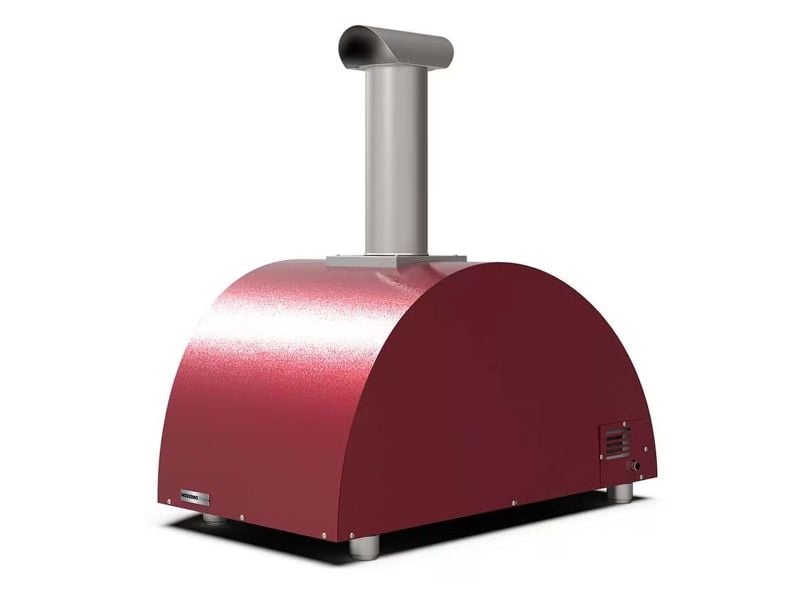 Alfa Moderno 3 Pizze 43-Inch Wood-Fired Pizza Oven - Antique Red