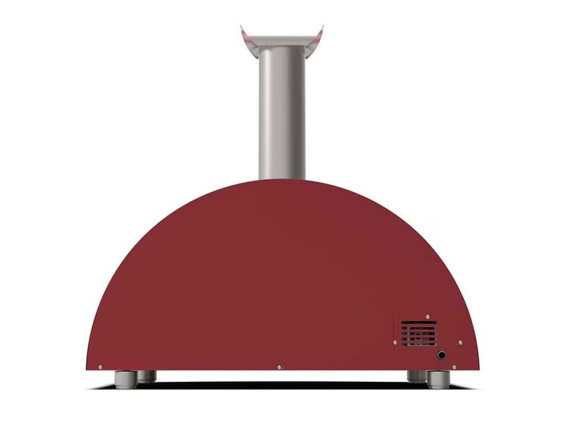 Alfa Moderno 3 Pizze 43-Inch Wood-Fired Pizza Oven - Antique Red