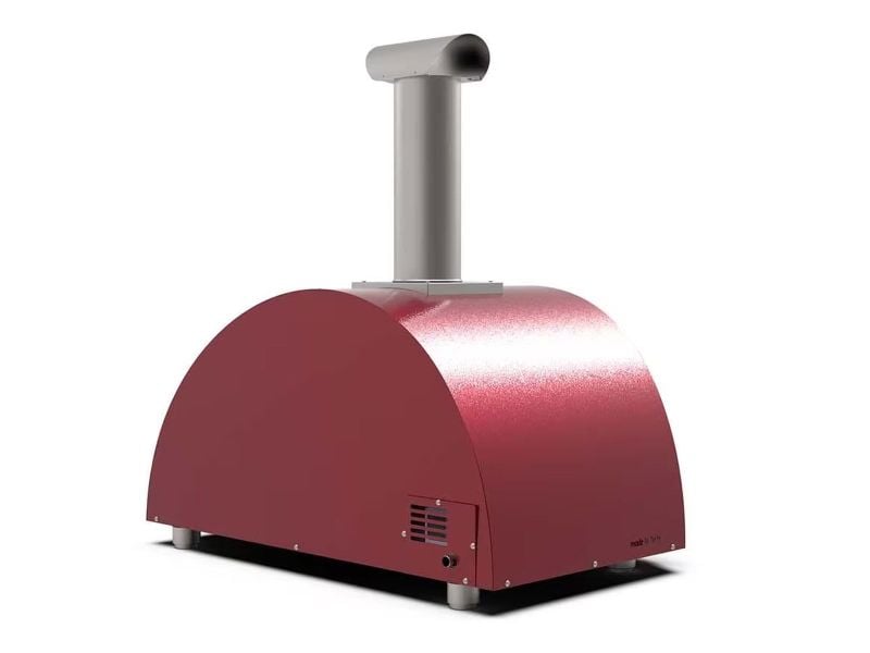 Alfa Moderno 3 Pizze 43-Inch Wood-Fired Pizza Oven - Antique Red