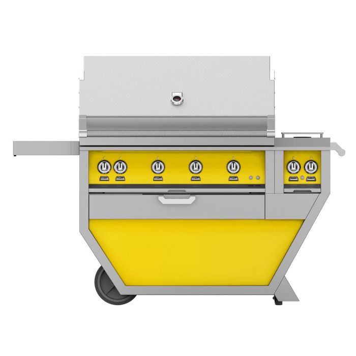 Hestan Deluxe 42-Inch Natural Gas Grill W/ Sear Burner, Rotisserie & Double Side Burner