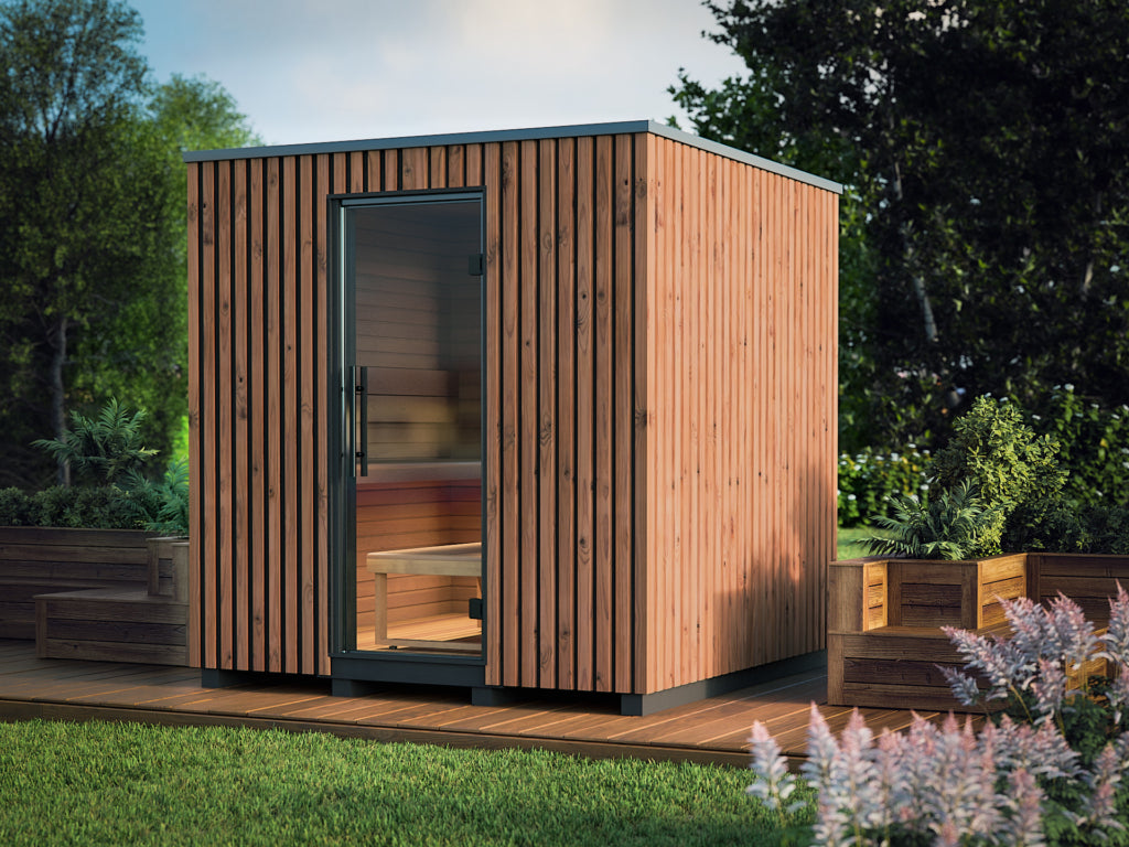 Auroom Garda Outdoor Sauna by Thermory
