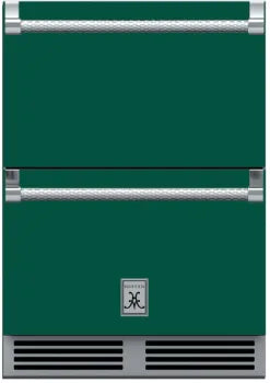 Hestan 24-Inch 5.2 Cu. Ft. Outdoor Rated Refrigerator and Freezer Drawer with Lock