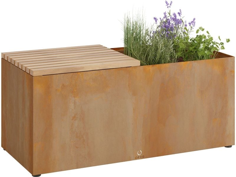 Ofyr Herb Garden Bench Corten