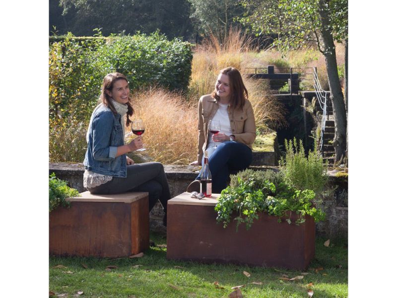 Ofyr Herb Garden Bench Corten
