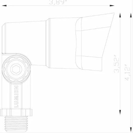 Lumien Bronze Aluminum Accessory Package, Micro, Flood Shroud and Knuckle - w/ LAP-002