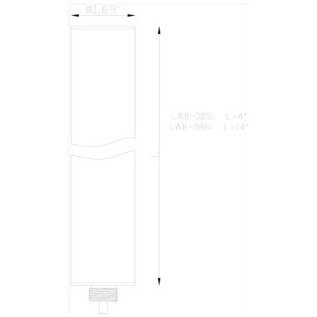 Lumien Accessory, Micro, 14" Quick Connect Bollard Riser
