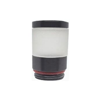Lumien Accessory. Brass Nano Path Light Bollard Component, 360 Frosted with Brass Topper